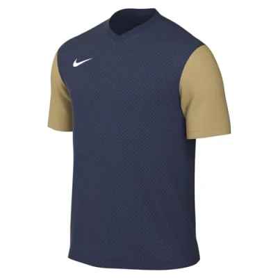 Image of NIKE Men&#039;s M NK DF Tiempo PREM II JSY SS T Shirt, Navy Gold, XXL