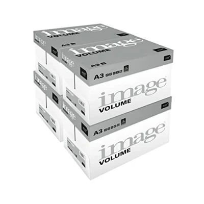 Image of Image Volume White 80gsm A3 Multi Purpose Paper Pack of 4 Cards 20 Reams 500 Sheets 10,000