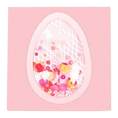 Image of Sizzix Shaker Domes 664336, 7.6 X 5.1cm, 6 Pack, Egg/Balloon, 2&quot; 3&quot;, 6pk, One Size