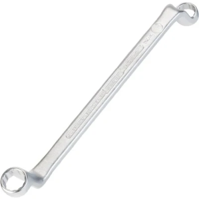 Image of HAZET 630A 1/2X9/16 230 mm 12 Point Profile Polished Head Double Box End Wrench Chrome Plated