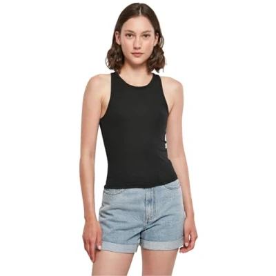 Image of Build Your Brand Women S Racerback Top Black M