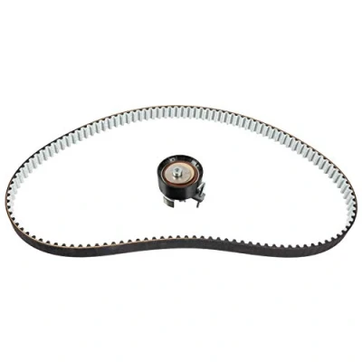 Image of 1672144, 1672144S1, 2045356, 2113331 Timing belt kit FEBI BILSTEIN 40849 117 with rounded tooth profile FORD: Mondeo 5 Kombi, FOCUS 3, FIESTA 6