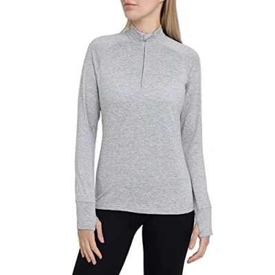 Image of TCA Women&#039;s Winter Run Half Zip Long Sleeve Running Reflective Training Workout Outdoor Athletic Top Tornado, XS