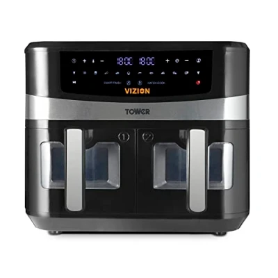 Image of Tower Air Fryer Vortx Vizion 9L Dual Basket
