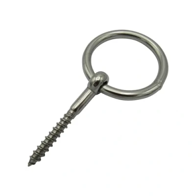 Image of Stainless Steel Ring Eye Bolt 5MM (Wood Screw Lag Thread Eyebolt Ringbolt Marine)
