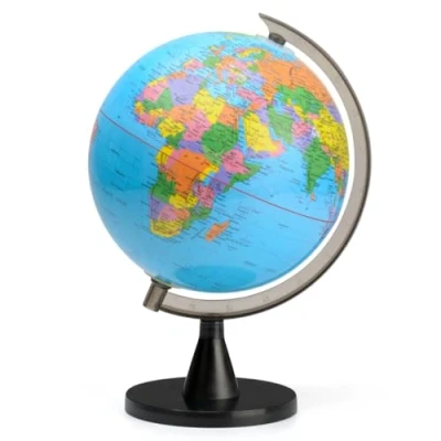 Image of Toyrific World Globe for Kids, Educational Rotating Children Map with Stand for, Small, 20cm