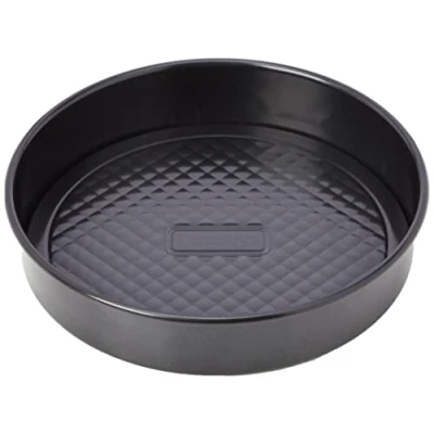 Image of Prestige Inspire Non Stick Round Cake Tin 23cm with Loose Base 9 Inch Sandwich Tins for Baking, Freezer &amp; Dishwasher Safe, Heavy Gauge Carbon Steel Bakeware, Black