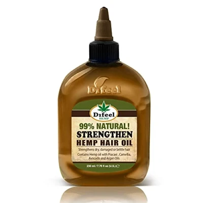 Image of Difeel Hemp 99% Natural Hair Oil Strengthen 237 millilitres