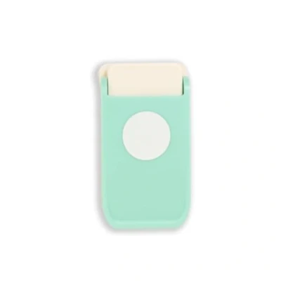 Image of Craftelier Multimaterial Circle Shaped Punch for Decorating Card Making, Scrapbooking and Craft Projects Suitable Many Materials Diameter 2.54 cm (1) Turquoise Color