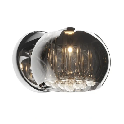 Image of Crystal Wall Lamp, Chrome, 1x G9