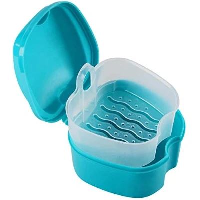 Image of YXHH Denture Case, Cup with Strainer, Bath Box False Teeth Storage Basket Net Container Holder for Travel