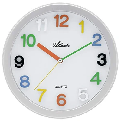 Image of Atlanta Wall Clock Analogue White 4352