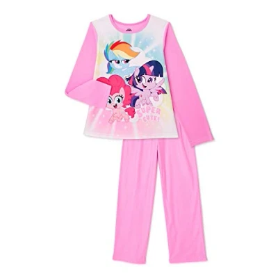 Image of My Little Pony Girls&#039; 2 Piece Pajama Set (6 6x) Pink
