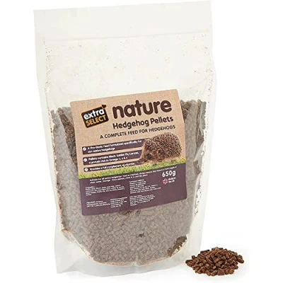 Image of Extra Select Nature Hedgehog Pellets Nutrient Rich Dry Food for Native Hedgehogs 650g Bag