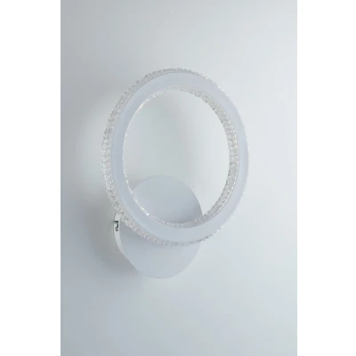 Image of Bryant Integrated LED Circular Crystal Wall Lamp, 4000K