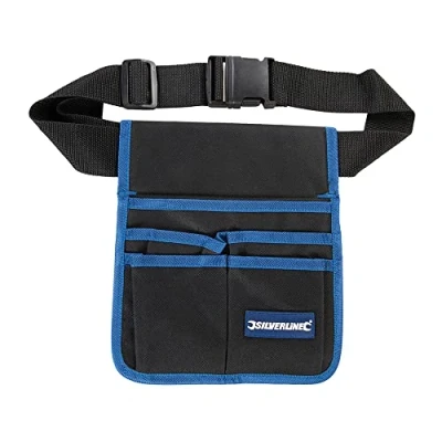 Image of Silverline Tool Pouch Belt 5 Pocket 220 x 260mm