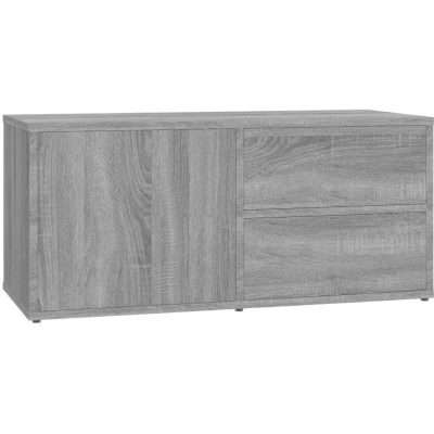 Image of vidaXL TV Cabinet Grey Sonoma 80x34x36 cm Engineered Wood