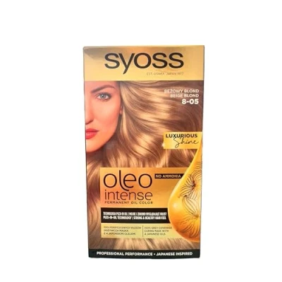 Image of SYOSS Intense Oil Permanent Colour without Ammonia Shade 8.05 Beige Blonde 2 Units