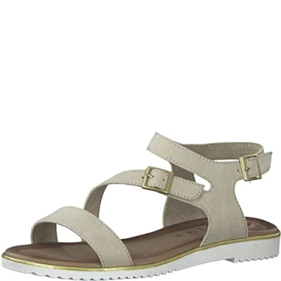 Image of Jana Softline Women&#039;s 8 28177 20 Sandal, Beige, 6 UK