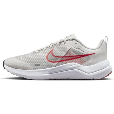 Image of Nike Performance Downshifter 12 Neutral running shoes, Men&#039;s, Size: 7, Platinum tint/light crimson/black/white/photon dust Textile/synthetics