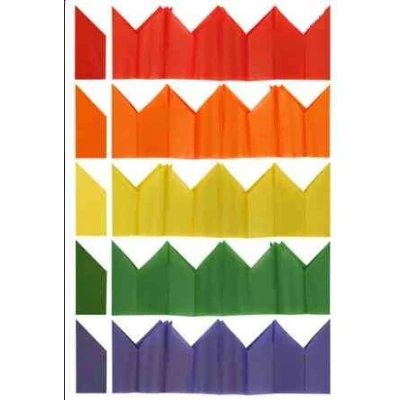 Image of 150 x Christmas Party Crackers HAT Tissue Paper Cracker Hats Assorted Colours