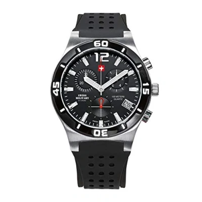 Image of Swiss Military by Chrono Men&#039;s Chronograph Quartz Watch with Rubber Strap SM34015.05