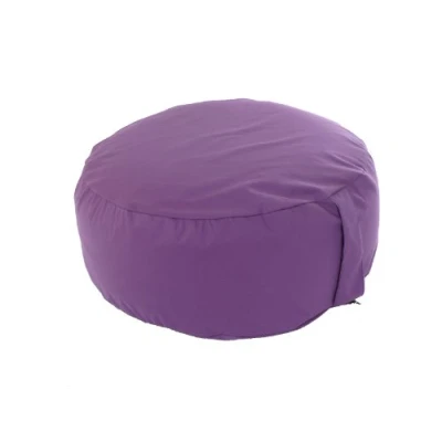 Image of Pouffe Foot Stool Bean Bag With Beans Purple