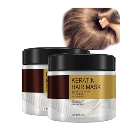 Image of Collagen Hair Treatment, Deep Repair Conditioning Argan Oil Mask Serum, for Dry Damaged (2 Pcs)