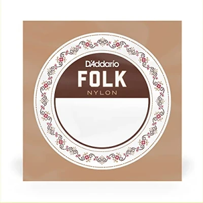 Image of D&#039;Addario BEB037W .037 Folk Single Nylon String with Ball End for Guitar Bronze Wound