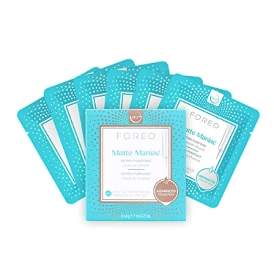 Image of Matte Maniac Advanced Collection 2.0 UFO Activated Facial Mask, Hydrating Facial, Beauty &amp; Personal Care, Witch Hazel Charcoal, For All Skin Types Blemish prone, Oily Skin, 6 Pieces in Pack