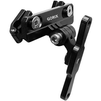 Image of GORIX Bicycle Bottle Cage Adapter Mount Adjustable MTB Road Bike Handlebar Water Holder Seat Post (GX SDLBC) (Matt Black)