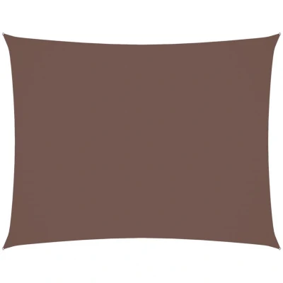 Image of vidaXL Sunshade Sail Oxford Fabric Rectangular 3x4 m Brown