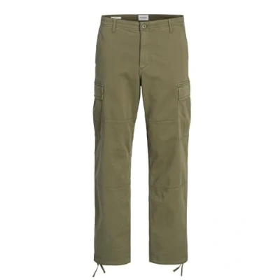 Image of Jack &amp; Jones Jpstkarl Jjharlow Cargo trousers, Men&#039;s, Size: 34x34, Dusty olive