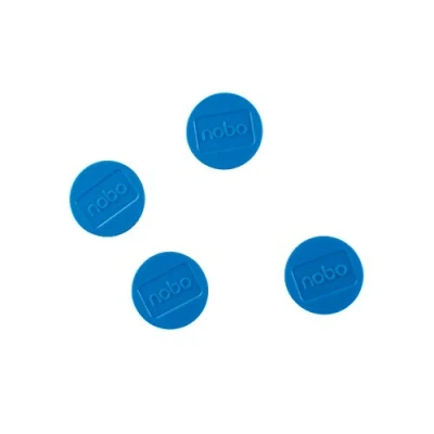 Image of Nobo Magnetic Whiteboard Magnets, 30 mm, Pack of 4, 1901450, Coloured