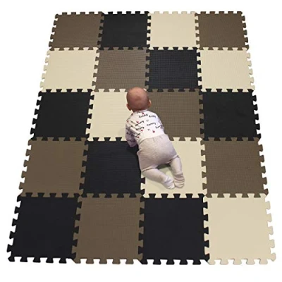 Image of YIMINYUER® 20 Tiles (30cmx30cmx1cm Each Tile) Baby Soft Puzzle Play Mats, Kids Thick EVA Foam Floor, Toddlers &amp; Children&#039;s Interlocking Mat R04R06R10G301020