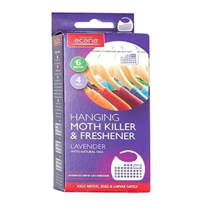Image of 2 X Hanging Moth Killer and Lavender Freshener White (Pack of 4)