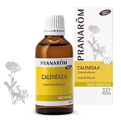 Image of Pranarôm Organic Calendula Vegetable Oil Officinalis Lipid extract titrated with flowers 50 ml