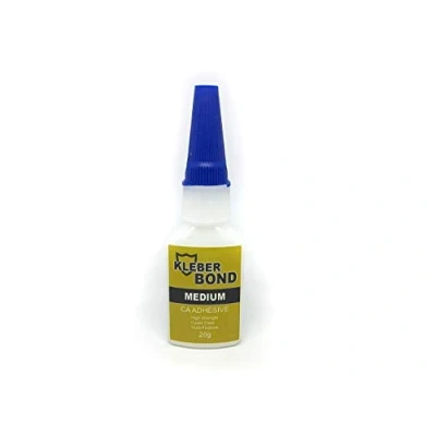 Image of Kleber Bond CA Adhesive Medium High Strength Glue Dries Clear Multi Purpose 20g