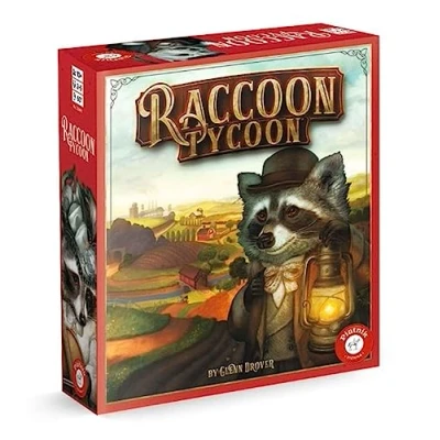 Image of Piatnik 7256 Purchase Raccoon Tycoon The Sales Success from USA Strategic Family Game Around Golden Age of Astoria, M