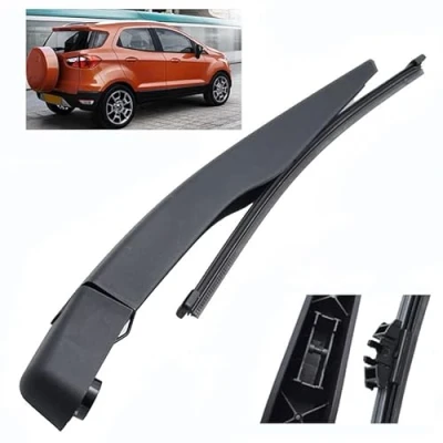 Image of ZELLYA Rear Wiper Arm Blade Set, for Ford Ecosport ICH MK1 2013 2017 Windshield Wipers Replacement Water Repellency Plastic Black