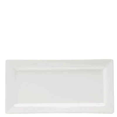 Image of Utopia Anton Black Fine China, Z03029 000000 B01006, Matrix Rectangular Plate 9.5 x 4.5&quot; (24 12cm) (Box of 6)