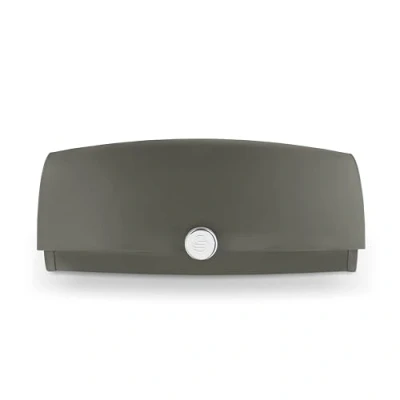 Image of Swan SWKA18529GRP Townhouse Bread Bin with Ventilation, Colour Coated Iron and Roll Top Lid, 14 Litre, Graphite