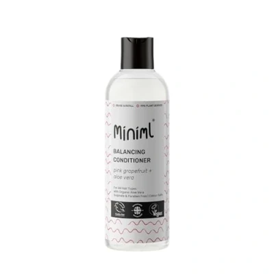Image of Miniml Natural Hair Conditioner Eco Friendly 500ml Pink Grapefruit &amp; Aloe Vera Men and Womens Sensitive Scalp Skin Cruelty Free Vegan Formula For Greasy, Curly, Dry