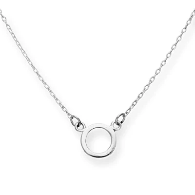 Image of jewellerybox Sterling Silver Karma Circle 18 Inch Necklace