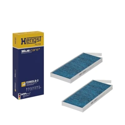 Image of 272770741R, 272773608R Pollen FILTER HENGST E2982LB 2 with antibacterial action 238mm 107mm 21mm RENAULT: MASTER 3 Kasten, Kangoo II Express