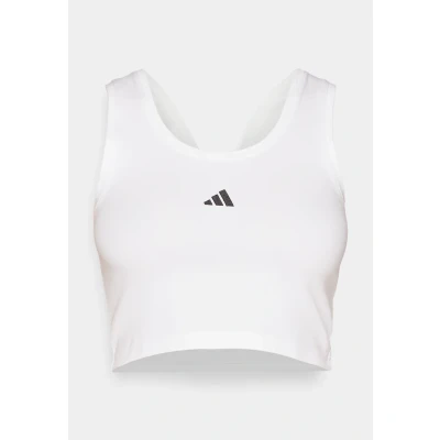 Image of adidas Sportswear Essentials Small LOGO Lifestyle Top, Women&#039;s, Size: XS, White/black