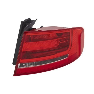 Image of E12368 Rear light HELLA 2VA 009 686 121 Right Outer section P21W 12V red with bulb, bulb holder AUDI: A4 B8 Saloon