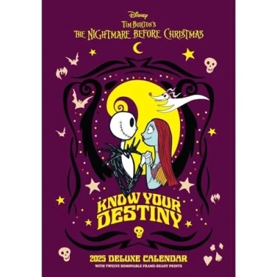 Image of 2025 Calendar The Nightmare Before Christmas Month to View A3 Deluxe Official Product