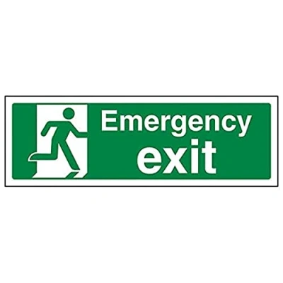 Image of V Safety Eco Friendly Safe Condition Exit Emergency 300 X 100mm