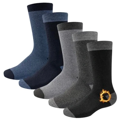 Image of The Essentials Wardrobe 5PK Mens Thermal Socks UK 6 11/EU 39 45 Assorted
